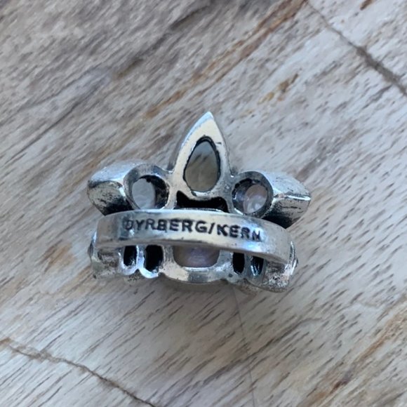 Dyrberg /Kern so 9 Noor ring with Crystals and cat's eye glass - Picture 3 of 5